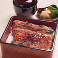 料理メニュー写真&nbsp;東西食べ比べ重-松-（肝吸い・お新香付き）