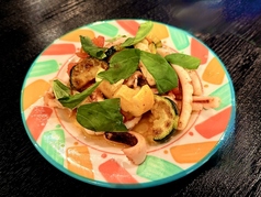 スルメイカとズッキーニのソテー