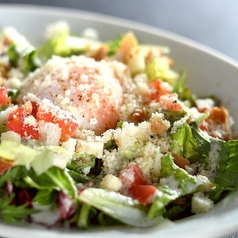 半熟卵のシーザーサラダ