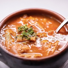ハチノスと豆の煮込み