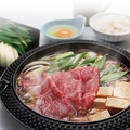 料理メニュー写真&nbsp;黒毛和牛すき焼きセット【上】