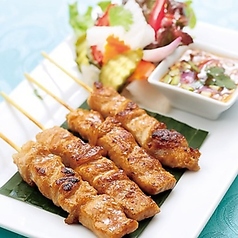 タイ東北地方豚肉の串焼き