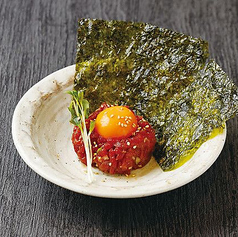 A5黒毛和牛のり巻きユッケ風