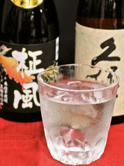 薩摩から仕入れている芋焼酎「酔神（すいじん）」は絶品