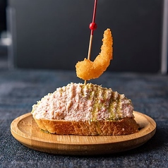 カニのアイオリ風味ピンチョス