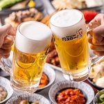 冷えたビールで乾杯！賑やかな宴会のスタートに欠かせない、喉ごし抜群の一杯をお届けします。