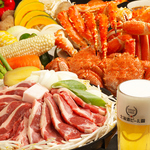 北海道といえばカニ！タラバ蟹・ズワイ蟹・毛蟹、海鮮焼きの食べ放題コースで北海道を満喫！