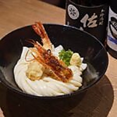海老天ぶっかけうどん