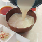盛岡名物の寄せ豆腐は目の前で完成させてご提供！