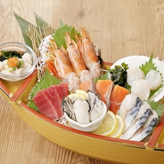 お値段そのまま！7点舟盛り