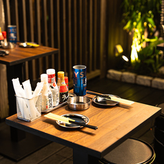 テラス席はペット可能(抱っこできる大きさ)開放感MAXのテラス席でキンキンの一杯！ビアガーデン気分で堪能して下さい。