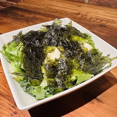 韓国のりと豆腐のサラダ