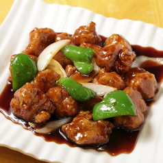 黒酢酢豚