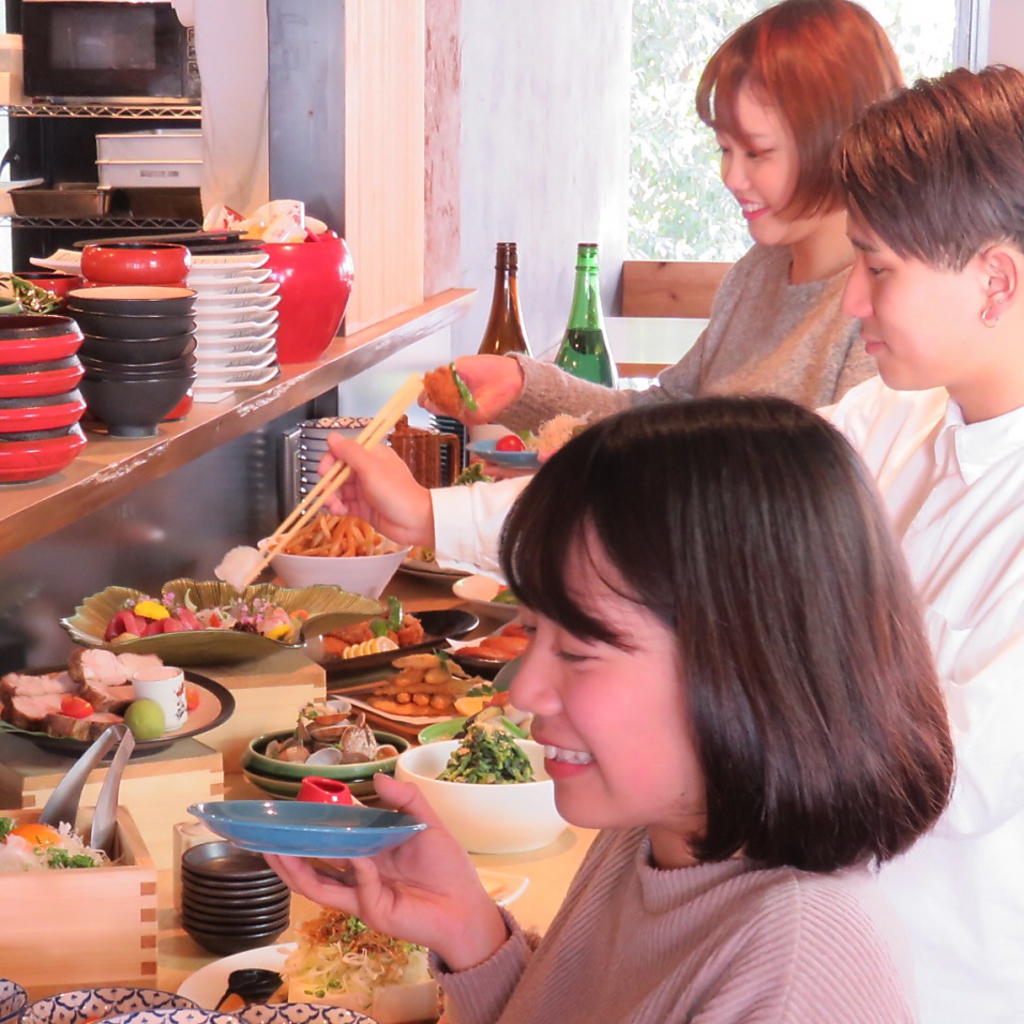 貸切は40名様から応相談♪ブッフェスタイルで歓送迎会や結婚式2次会も◎