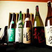 人気の日本酒がずらり。『獺祭』は熱燗専用のあたため酒もご用意しております。