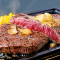料理メニュー写真 黒毛和牛ステーキ(赤身100g)