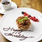 特別な日の思い出に残るお食事にぴったりな【デザートプレート付きコース】多数ご用意しております♪