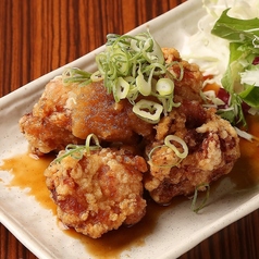 鶏の唐揚げみぞれ和え