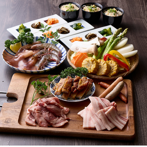 【2名様〜】歓送迎会に最適！２H飲み放題付き、コース仕立ての【梅】ビアガーデンコース！全11品 5,220円〜の写真