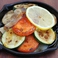 3種野菜と豚バラのオレンジバルサミコ
