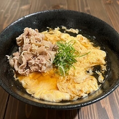 肉卵とじ蕎麦