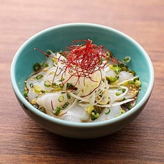 生たこ塩ごま油和え