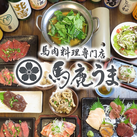 馬刺し・馬肉・桜肉・串焼き・しゃぶしゃぶが人気！飲み放題コースも◎