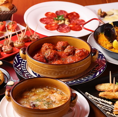 【ランチ大皿パーティーコース】ランチ会にお勧め★デザート含む8品3000円の写真