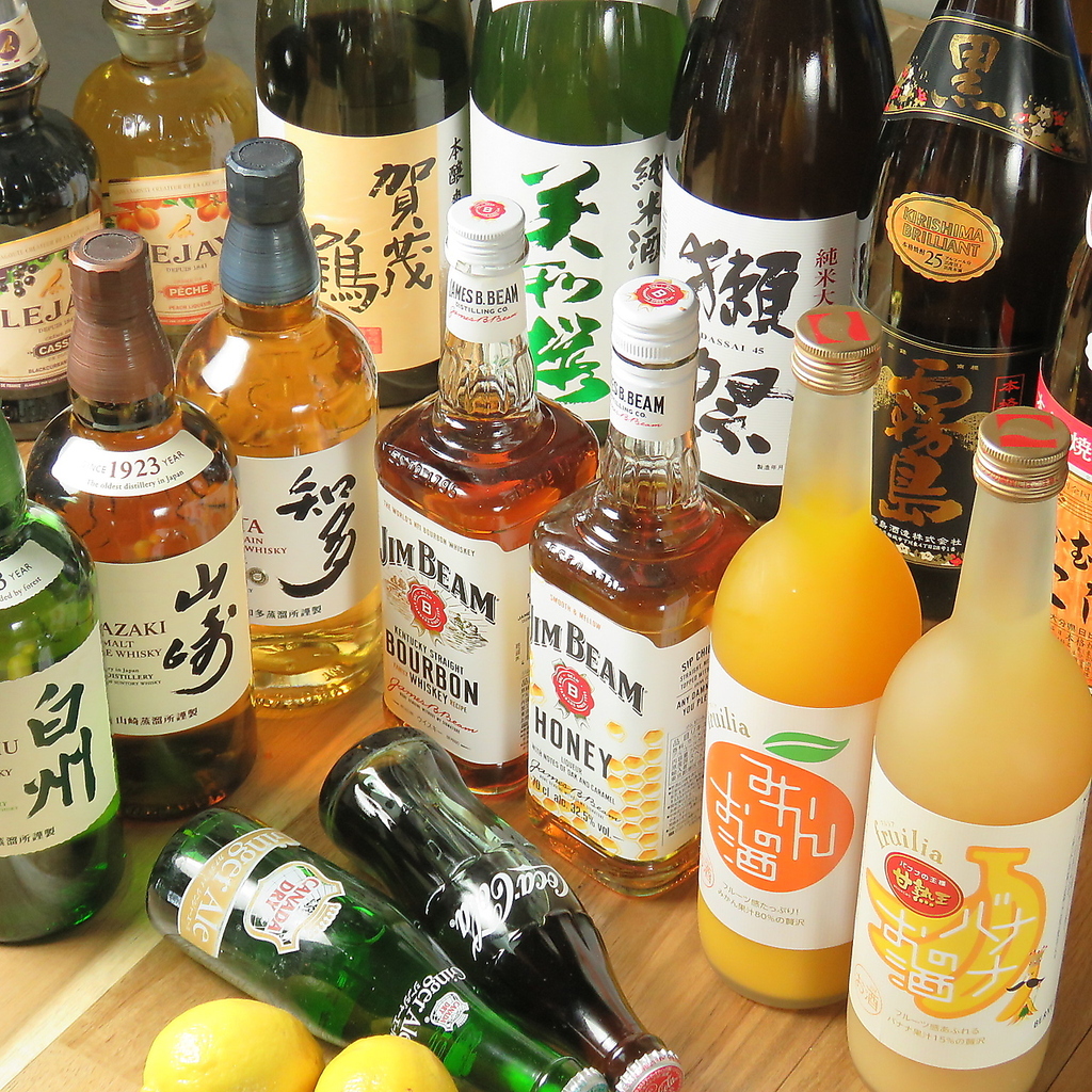 お酒も多彩にご用意しております！