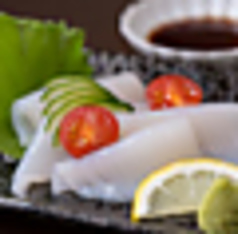 桜島灰干し 熟成イカ刺(ヤリイカまたは水イカ)