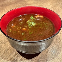 魚のあらの赤だし/しじみ汁