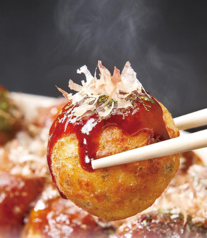 焼き立てに拘る自慢のたこ焼