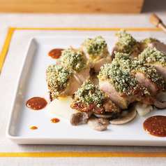 鶏もも肉のディアブル風