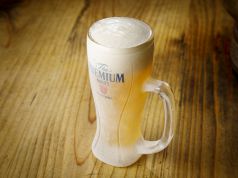 キンキンに冷えたビールで乾杯♪