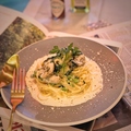 料理メニュー写真 牡蠣と菜の花のクリームパスタ