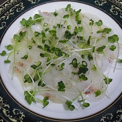白身魚のサラダ風梅肉ドレッシング
