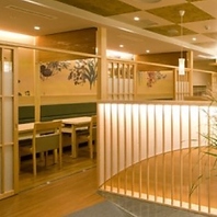 落ち着ける空間で和の趣に癒されるひととき