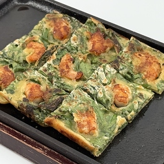 春菊と海老のチヂミ