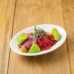 まぐろとアボカドの出汁醤油