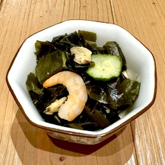 海老とワカメの酢の物