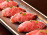 一番人気♪【仙台牛の炙り寿司】本物の美味しさ「A5ランク！仙台牛」を味わえる！