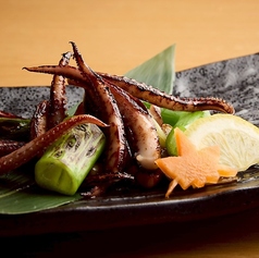 するめいかのゲソ葱バター炒め