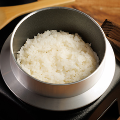 炊きたて熱々釜ご飯　