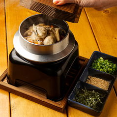 牡蠣たっぷり釜飯