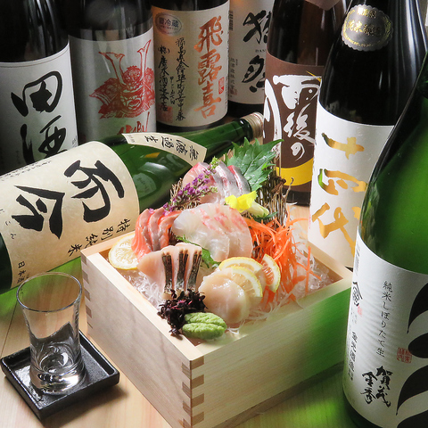 旬の広島県産食材・厳選の新鮮魚介・こだわりの酒を取り揃えた和食居酒屋。