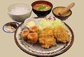 料理メニュー写真&nbsp;明太子と大葉の巻かつとヒレ定食