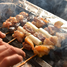 秘伝のタレで焼き上げた焼き鳥