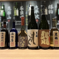 希少な日本酒のラインナップ