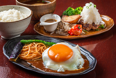 ハンバーグ＆ソフトドリンクセット