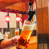 生ビールはもちろん、海外のビールは30種類以上ご用意しております♪海外のビールで世界を旅しましょう♪